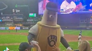 Was The Milwaukee Brewers Mascot Drunk At Work? Shocking Footage Shows Him Stumbling Around Before Being Helped By Staff [VIDEO]