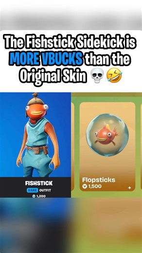 The FishStick Sidekick COSTS more THAN FishStick itself 🤣💀 #fortnite #gaming #fortnitethegame #fyp #halloween #terrifier #arttheclown #horror #entertainment #fortniteskins #wednesdayaddams #fblifestyle #wednesday #simpsons #bart #thesimpsons #fortnitesidekicks #sidekick | Incitable