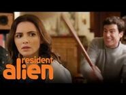 Mayor Ben & His Wife Defend Their Kids from Government Agents - Resident Alien - SYFY