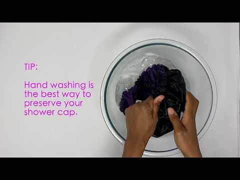 How to Clean the Glow by Daye Satin Lined Shower Cap