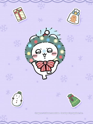 モモンガのクリスマス衣装をご紹介✨ #ちいかわ #ちいぽけ #ちいかわぽけっと #ChiikawaPocket #吉伊卡哇袋著走