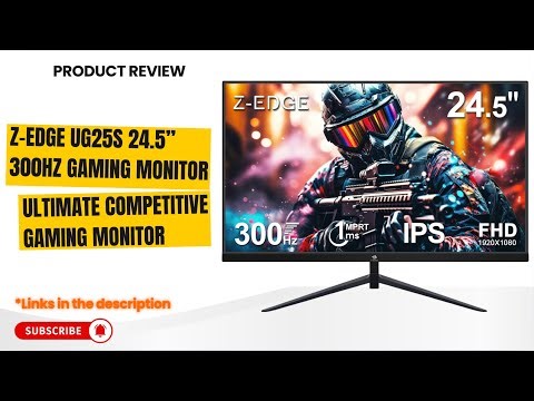 Z-Edge UG25S 24.5” 300Hz Gaming Monitor Review | FHD 1ms IPS | Best Competitive Gaming Monitor 2025