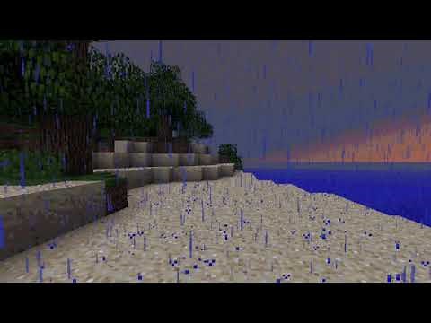 1 hour of Minecraft music (dry hands + wet hands) with rain sounds - study/relax music