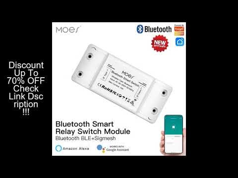 MOES Bluetooth Smart Switch Relay Module Single Point Control Sigmesh Wireless Remote Control with A