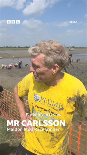 22K views · 114 reactions | The Maldon Mud Race 2024 winner! 磊 | BBC Essex | Facebook