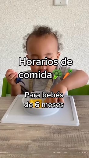 3.5K views · 10K reactions | Horarios de comidas para tu bebé de 6...