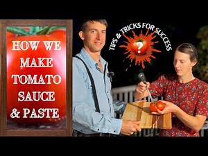 Fast & Easy Canning Tomato Sauce and Tomato Paste - A Homesteading Skill