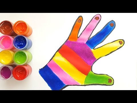 손바닥 그림그리기 무지개 색칠하기 | Dothyro art box