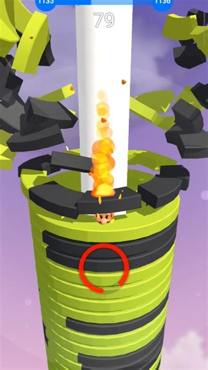 Stack Ball Fast Gameplay 🎯#stackgame #stackviral