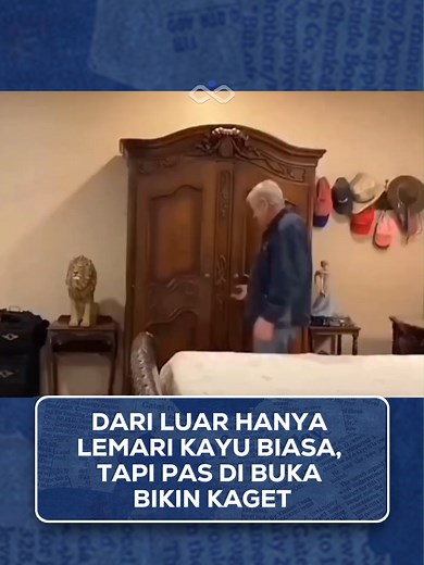 Terinspirasi dari The Chronicles of Narnia, seorang kakek membangun lemari dengan jalan rahasia yang mengarah ke perpustakaan tersembunyi. Lorong kecil, rak kayu, dan deretan buku menciptakan suasana hangat seperti berada di dalam dongeng. Semua dirancang bukan sekadar untuk membaca, tapi untuk memberi pengalaman—rasa takjub, imajinasi, dan kegembiraan menemukan sesuatu yang istimewa. Perpustakaan ini dibuat untuk anak-anak dan cucunya, agar sejak dini mereka jatuh cinta pada buku dan cerita. Se