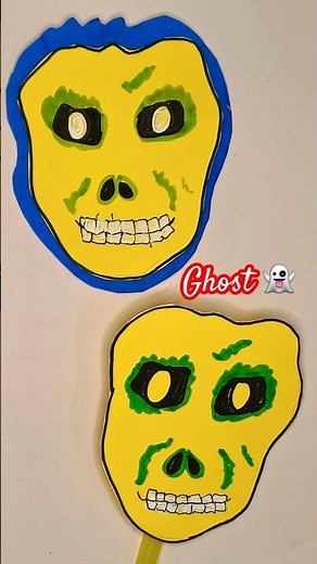 How to craft Ghost Mask #ghost #trending #diy #youtube #art #craft #youtubeshorts