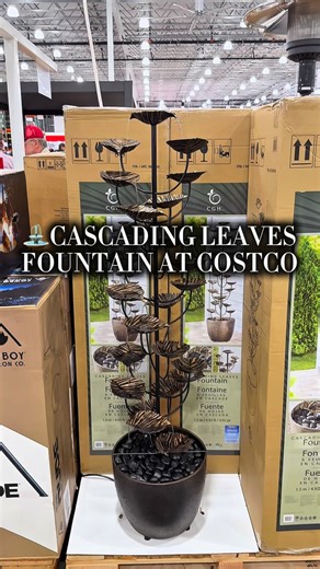 Costco just dropped the Cascading Leaves Fountain and it instantly upgrades your backyard aesthetic. The tiered leaf design creates a smooth cascading water flow that feels straight out of a luxury spa. With built-in lighting and a calming sound, this is peak patio vibes. Share this with a friend who loves backyard upgrades. #costcofinds #costcowonders #costcoinfluencer #outdoordecor #patioinspo | Costco Wonders