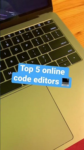 Top 5 online code editors💻 #coding #ide #code #shorts