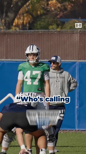 Mic’d up @bearb47 at BYU practice 🐻🎤 #byu #byufootball #football #cfb #collegefootball | College Football from B/R