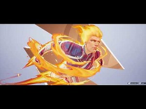 Human Torch scenepack for editing || Marvel Rivals