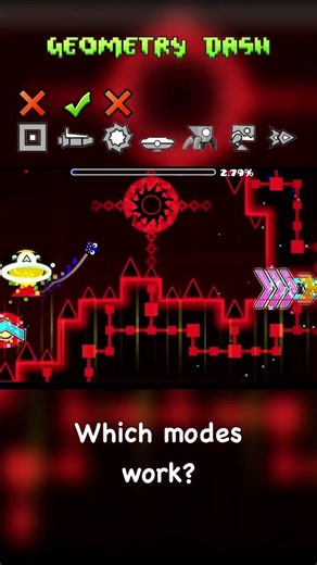 Which game modes work? 🤔 - geometry dash test
