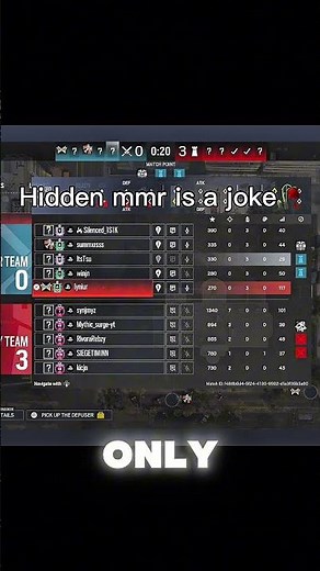 PLEASE TAKE AWAY HIDDEN MMR😭#rainbowsixsiege #r6 #r6siege #rainbow6siege #r6s #r6champion #1S1K
