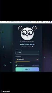 🔥✅Day 14/185- ✨Login Form | 🫠I Built a Panda That Watches You Type 🐼|WD💥|Shorts 🌸‪@apnacodezone614‬