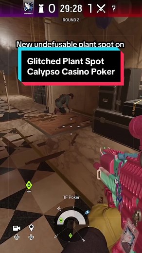Undefusable plant spot on calypso casino on the poker bomb site #r6siegeclips #rainbowsixsiege #guineonblitz #r6