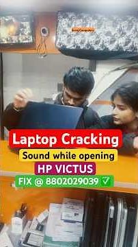 Laptop Cracking Sound While Opening? HP Victus Fix #shorts