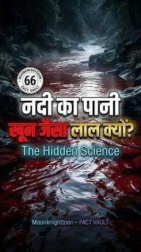 नदी का पानी अचानक लाल क्यों हो जाता है? 😳 | Red River Mystery #facts #mystery #moonknighttoon