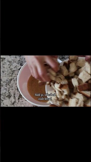 Easy & Delicious Bread Pudding #shorts