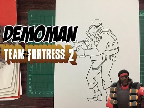 How to draw Demoman from Team Fortress 2