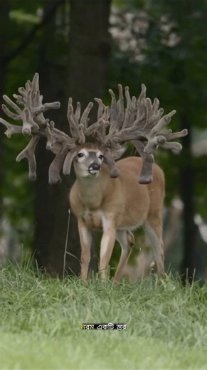 HOW Do Deer Remove the Velvet From Their Antlers?#facts #trending #ytshorts