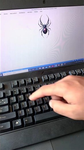 spider 🕷️ Logo in Ms Word By shortcut key| In English | DSH. #msword #usa .