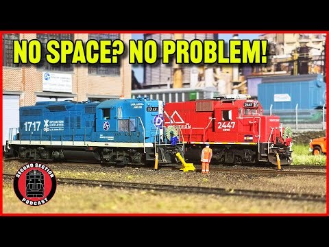 HOW TO build a model railroad when you have no space!