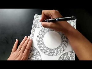 How to draw easy Madhubani Art | Step by step Tribal Art for Beginners | Folk Art Drawing Tutorial