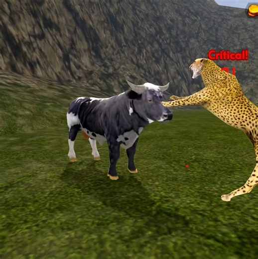 Wild Bull 🐂 V's Fast and Furiously Cheetah 🐆 The Cow Animal Simulator #shorts #android #gameplay