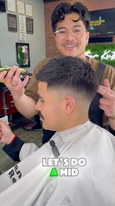 76K views · 4.7K reactions | Mid Fade Here is a step-by-step tutorial on how I do my mid fades. Mid fades usually vary. For example, you can have a mid fade with a C Cup, or you can have a mid fade with no cups, you can also have a mid drop. ￼ this one in particular is a mid drop fade with no C cups. I use a number 10 guard on the top and I started it with texture powder.. #barber #foryou #tutorial #buzzcut #IEBarber #buzzcut #viral #straighthair | RiceCuts | Facebook