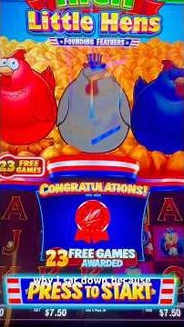23 FREE GAMES !!! Rich Little Hens #ElDorado #Scioto #columbus #ohio #slot #Casino #Highlimit
