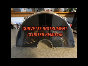 CORVETTE INSTRUMENT CLUSTER REMOVAL