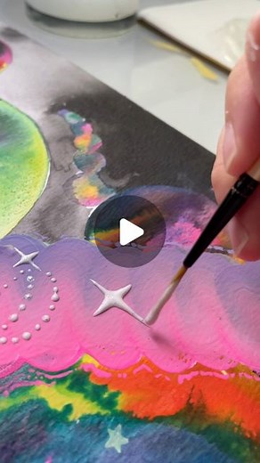 ✧ Karen Cheok ✦ KC ✧ on Instagram: "trying string gel for the first time 💧💧 it is a painting medium with a syrupy, thick honey-like consistency that is self-leveling, I’m using it to add some dimensional texture to the painting I’m working on, it dries to a 3D form with a wet-look shiny effect. #mixedmedia #art #painting #artreels #artprocess #stringgel #abstractart"