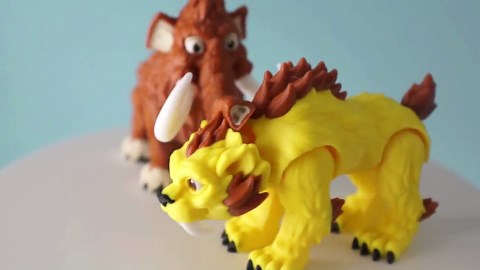 3D Printed Woolly Mammoth Fidget Toy: Articulated PLA Plastic - Etsy