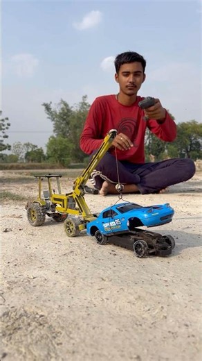 Rc super car ka model hydra crane se cargo truck pe loading