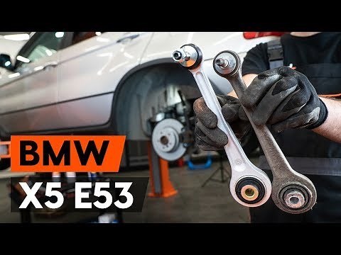 How to change rear suspension arm / rear control arm on BMW X5 (E53) [TUTORIAL AUTODOC]