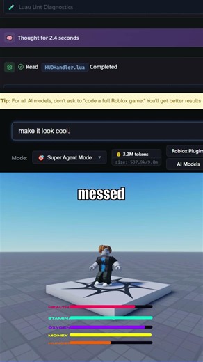 New way to build roblox games #robloxdev #roblox #robloxfyp #ai