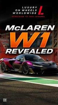 McLaren W1 Revealed! 1,275HP Hybrid Hypercar That Redefines Speed & Luxury