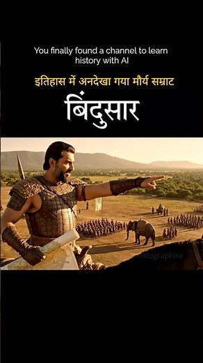 Bindusara 👑 The Forgotten Mauryan Emperor #mauryanempire #historyshorts #aihistory