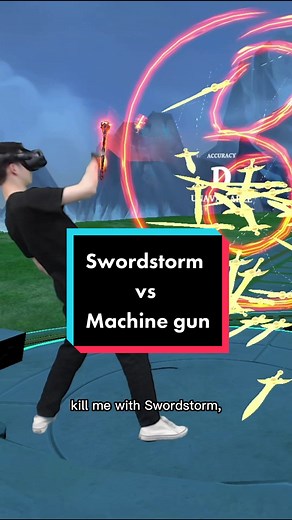 VR Dodge Ninja Counters Swordstorm with Machine Gun