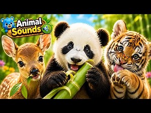 30 Cute Animal Sounds for Kids🐈🐕🐒| Real Animal Sounds for Toddlers| Learn wild & Farm Animals | 4K