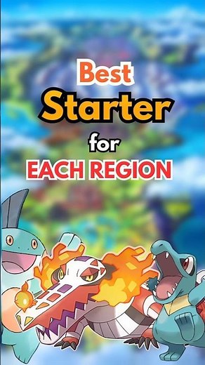 The Best Starter Pick From Every Region #pokemon #tierlist