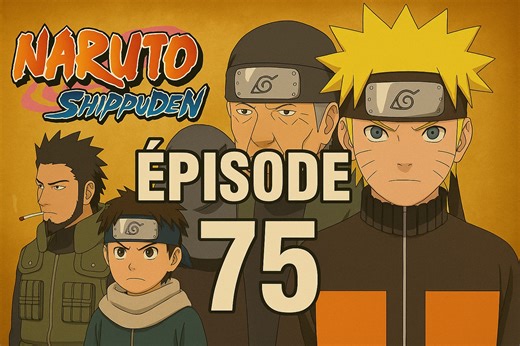 Naruto Shippuden épisode 75 complet ! NB : Chaque jour un épisode complet de Naruto Shippuden en HD ! Delor Fox Titre : La prière d’un vieux moine Première diffusion : 11 septembre 2008 Résumé : L’équipe de Asuma Sarutobi arrive au Temple du Feu, où un vieux moine leur apprend que le corps de Chiriku n’a pas été retrouvé — ce qui suggère une manœuvre de l’Akatsuki pour encaisser la prime qui pesait sur lui. Pendant ce temps, Kakashi Hatake révèle à Naruto Uzumaki quelque chose d’important : le s