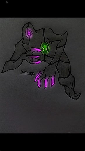 ghost freak drawing glowart 🌟#art #drawing