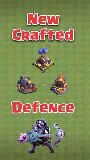 New Crafted Defences and their Stats😍 #clashofclans #th15legendbaselink #newth10base #gaming