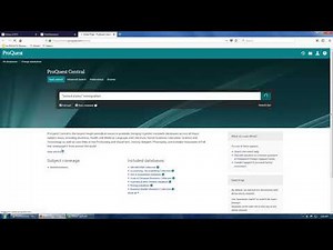 ProQuest Central Database