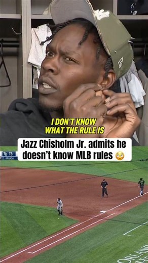 Jazz Chisholm Jr. not sure of the rules after game-ending error 😬